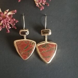 Tourmaline and Jasper Earings