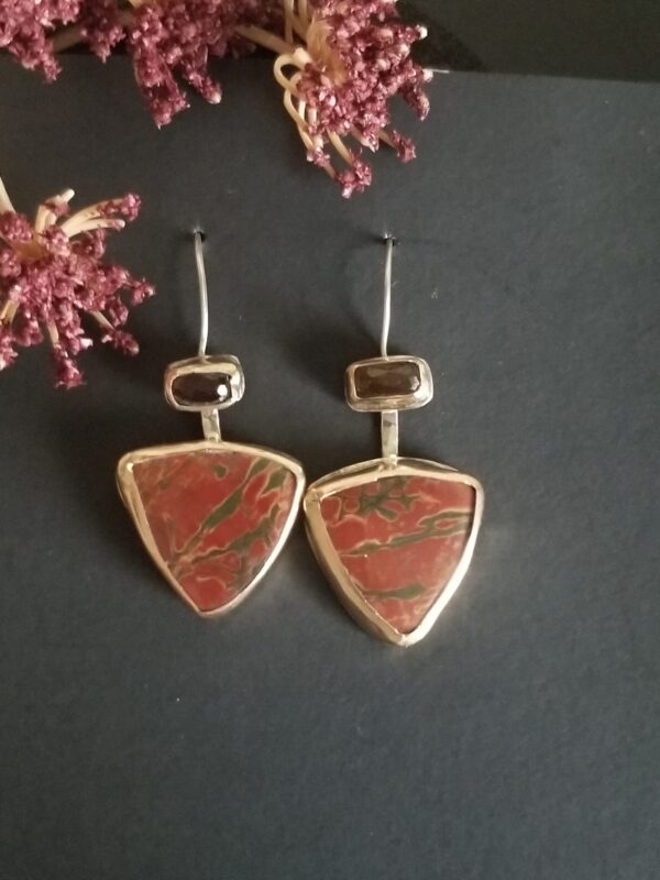 Tourmaline and Jasper Earings